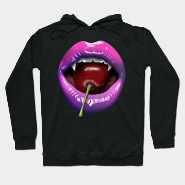 Vampire Lips Hoodie by JAC3D